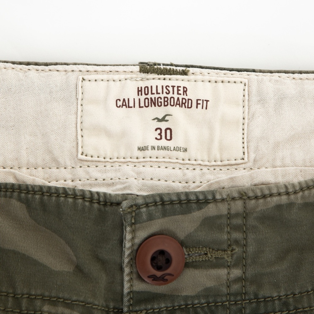 Camouflage cargo style shorts Hollister Cali Longboard Fit Bermuda length 30 - Picture 10 of 11